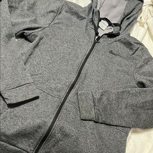 Gray Zip-Up Hoodie